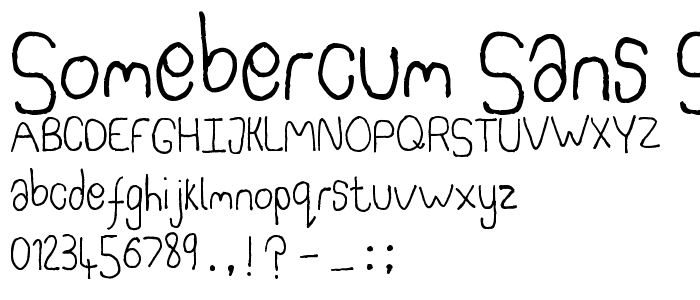 Somebercum Sans Serif font